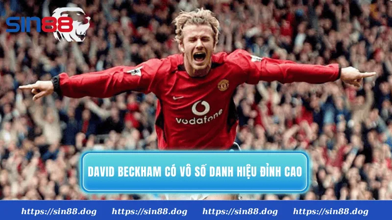 David Beckham có vô số danh hiệu đỉnh cao