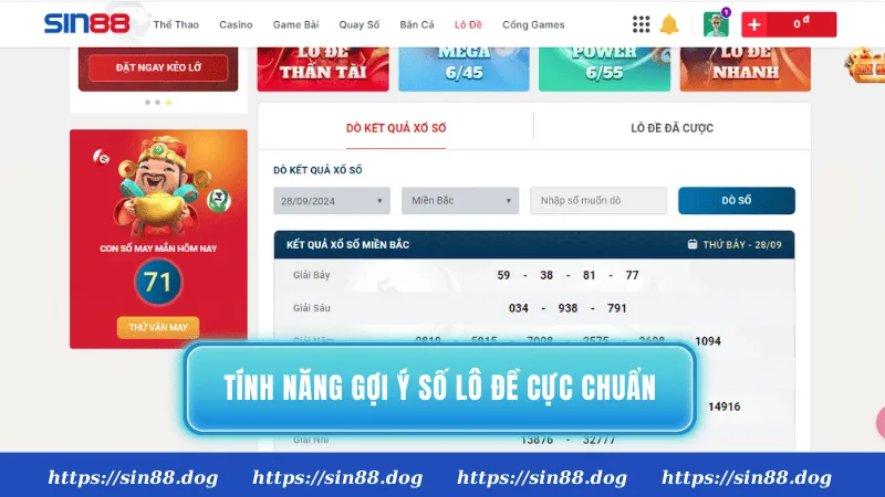 Tính năng gợi ý số lô đề cực chuẩn